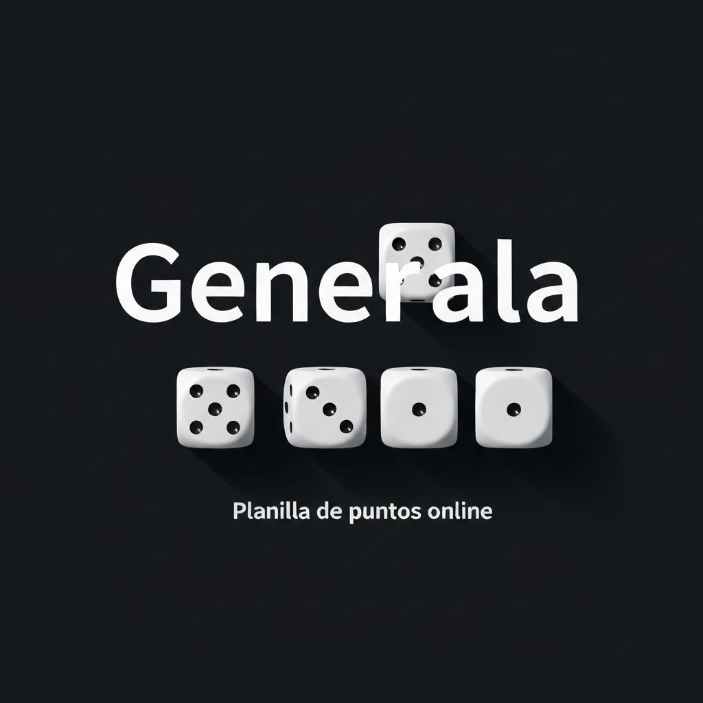 Generala Generala Online Gratis para Anotar y Jugar Fácil (Sin Registro)